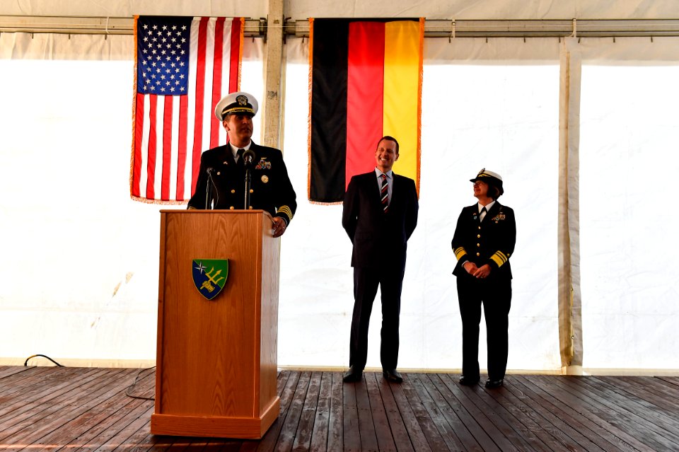 Robert Aguilar, Richard Grenell and Lisa Franchetti 180615-N-XT273-1968 (27961605747)