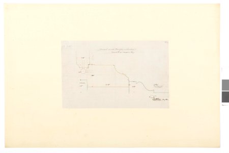 Ritning, dörr mellan portgång och vestibul - Hallwylska museet - 101021