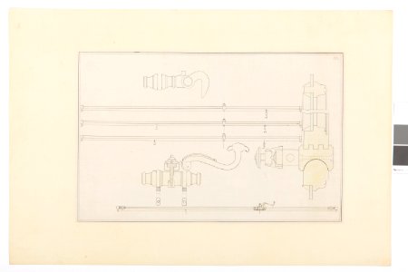 Ritning, fönsterreglar - Hallwylska museet - 101027