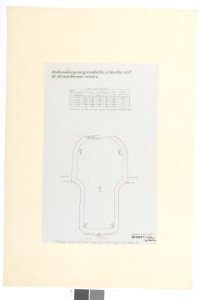 Ritning, undersökning av grundbotten - Hallwylska museet - 101031