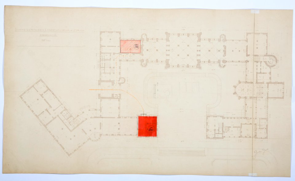 Ritningar över Schweizerisches Landesmuseum - Hallwylska museet - 105316