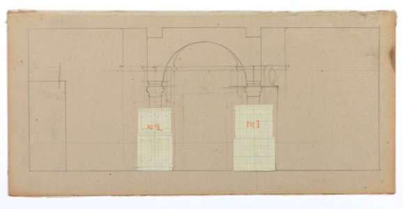 Ritningar. Landesmuseum Zürich - Hallwylska museet - 105216
