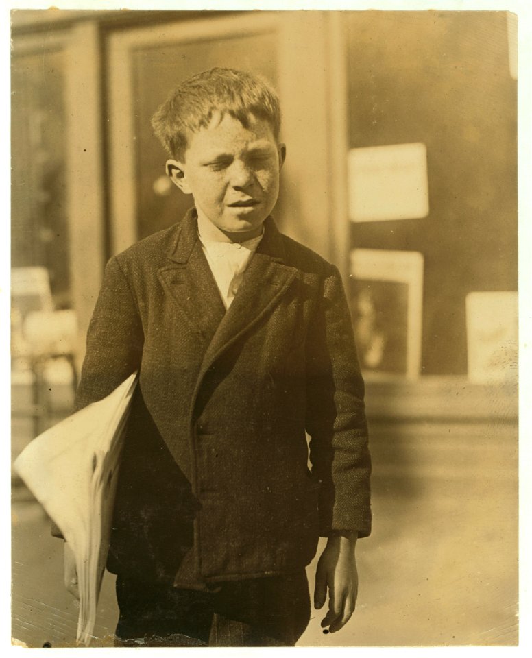 Robert Paul, 10 year old newsy. Found at 11 P.M. with 12 papers near Seminole Hotel. Been at it 4 years. Often sells until midnight. He and brother make about $1.50 a day. Goes to school LOC nclc.03853