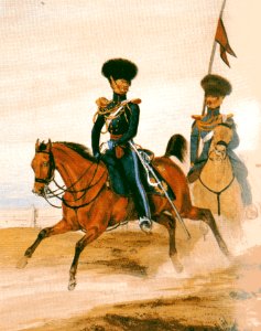 Rittmeister der Königlich Württembergischen Feldjäger-Schwadron um 1840