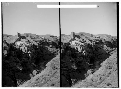Road to Hebron, Mar Saba, etc. General view of Mar Saba. LOC matpc.00996