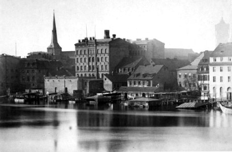 River Spree at Stralauer Straße, Berlin 1875