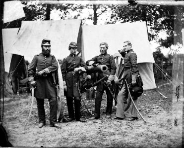 Robertson's Battery officers - at Fair Oaks 1862