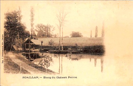 Roaillan - château Perron - étang