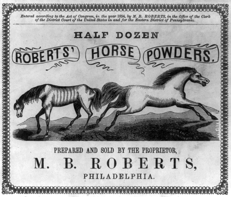 Roberts' Horse Powders LCCN2001701419