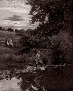 Robinson, Henry Peach - »Bei Sonnenuntergang springt die lustige Forelle« (Zeno Fotografie)