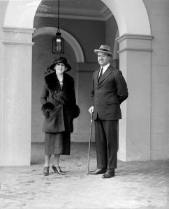 Mr. & Mrs. Warren Delano Robbins, 1922 March 3 photo