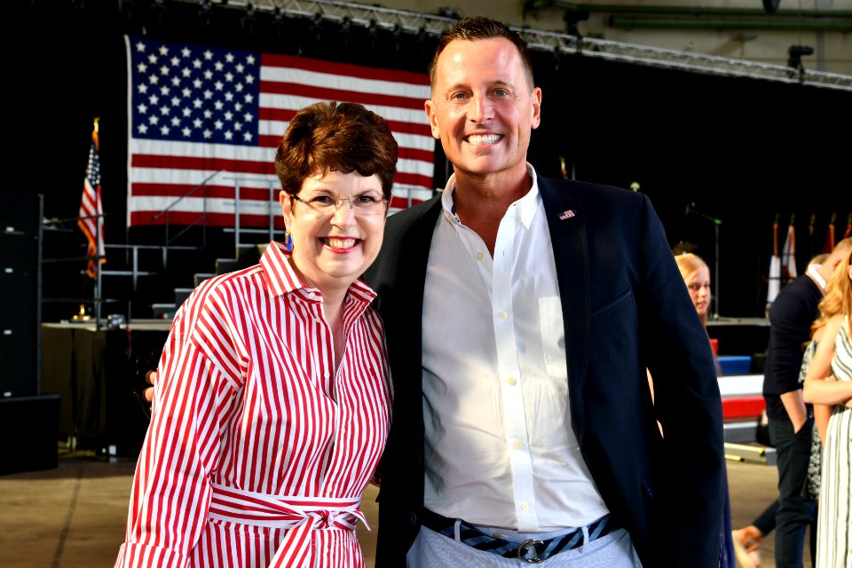 Robin Quinville and Richard Grenell, 4th of July 2019 in Berlin