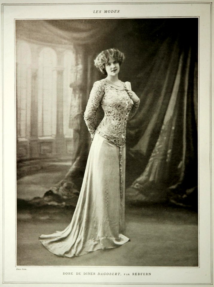 Robe de dîner Dagobert par Redfern 1909