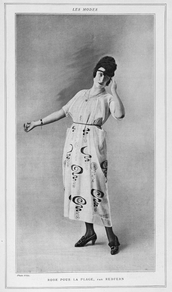 Robe pour la plage par Redfern 1919