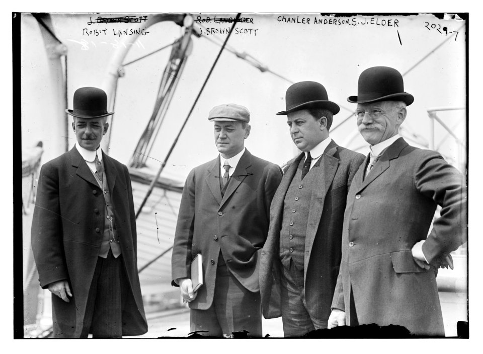 Robit Lansing, J. Brown Scott, Chanler Anderson, S.J. Elder LCCN2014688161