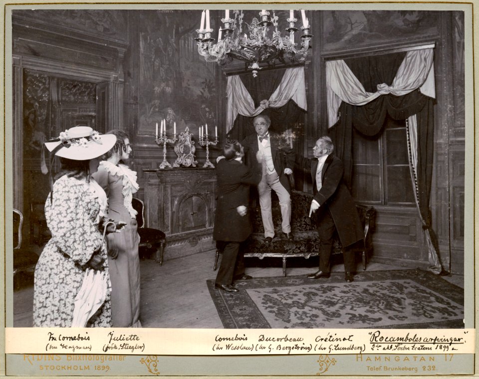Rocamboles arfvingar, Södra teatern 1899. Föreställningsbild - SMV - H11 012