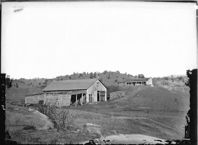 Robber's Roost at Virginia Dale, a well known stage station of the Overland Route from 1862 to the opening of the... - NARA - 516948