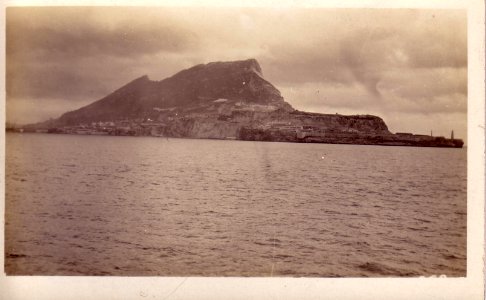Rock of Gibraltar southwest view, February 1909 photo