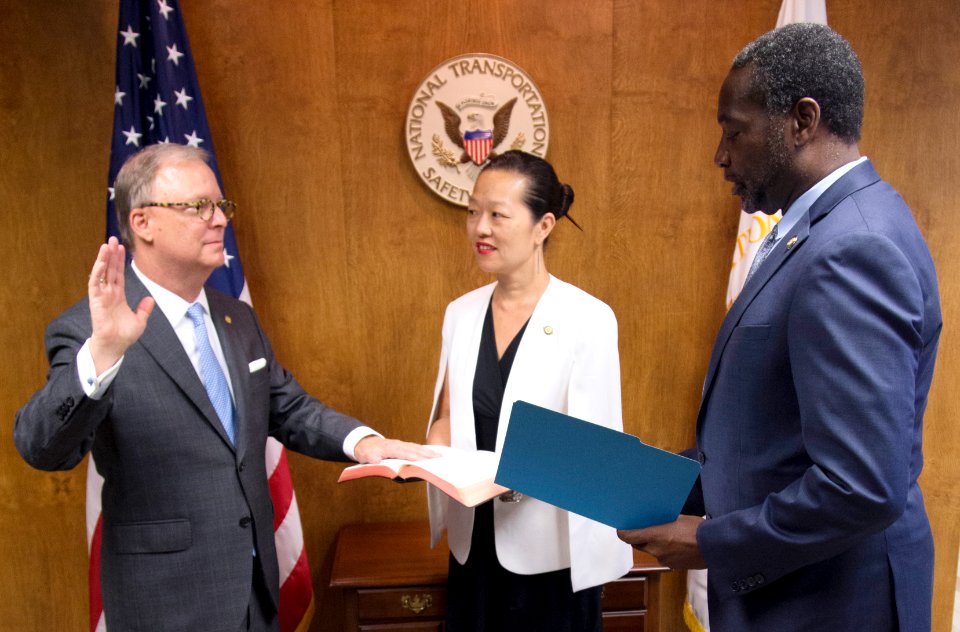 Robert L. Sumwalt III was sworn in as the NTSB’s 14th Chairman (36441783496)