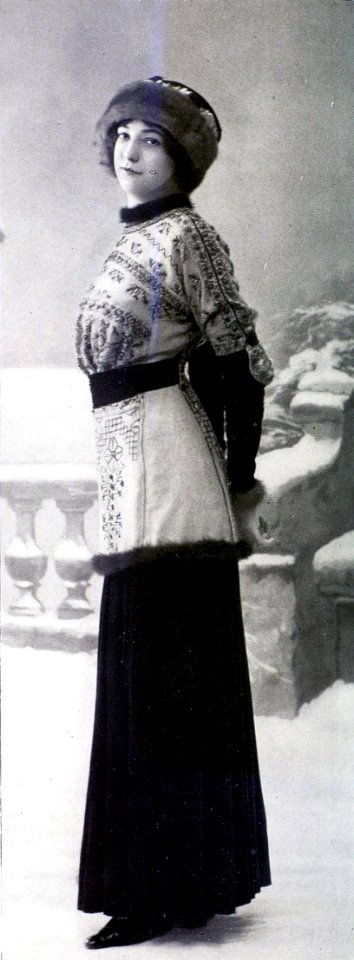 Robe de dîner et robe de skating par Redfern 1910 R cropped
