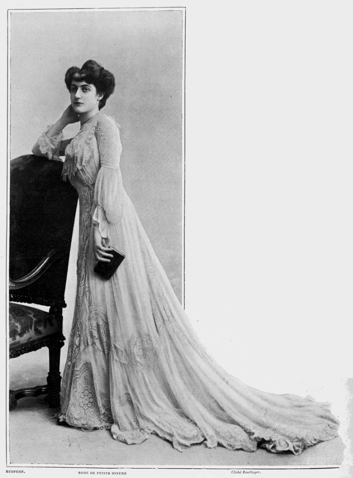 Robe de petits dîners par Redfern 1902
