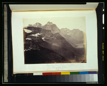 Rocky Mountains looking west from boundary cairn, July 1861 LCCN2003668221