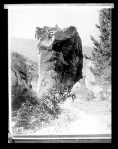 Rocky Mt. Nat. Park, (Colorado); boulder on trail LCCN2016825945
