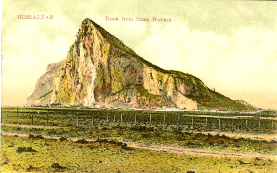 Rock of Gibraltar from Santa Bárbara