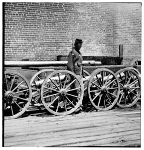 Rocketts, Richmond, VA. Confederate brass mountain howitzers LOC cwpb.02495