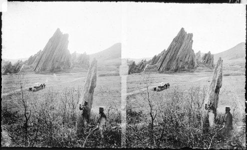Rocks near Platte Canyon, southwest of Denver. Douglas County, Colorado. - NARA - 517413 photo