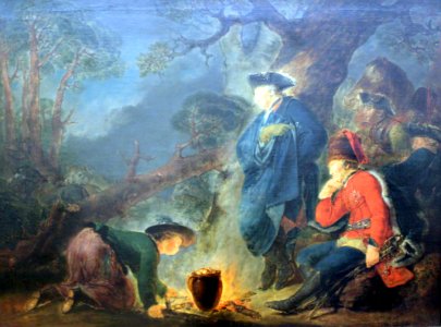 1791 Rode Friedrich der Große vor der Schlacht bei Torgau anagoria