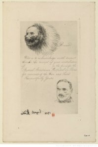 Rodin - Contribution Receipt of the Special American Hospital in Paris for Wounds of the Face and Jaw, 2e état, btv1b52506788z