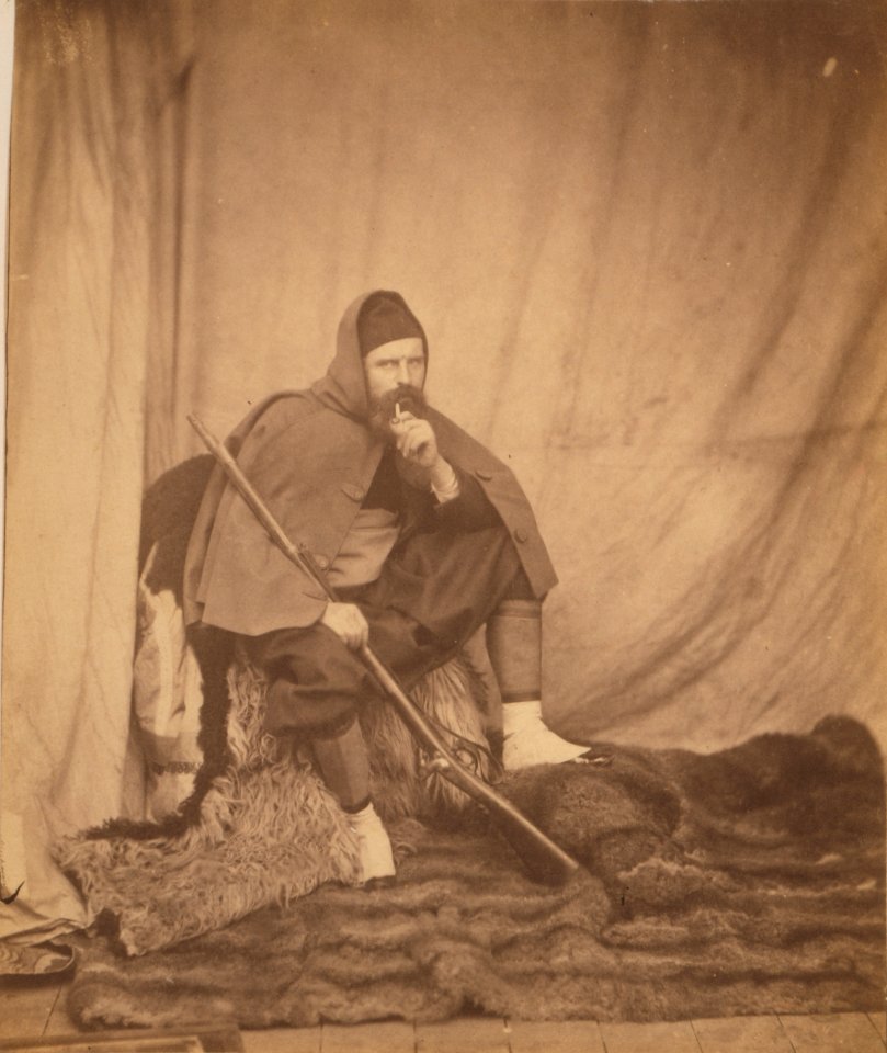 Roger Fenton portrait in Zouave uniform