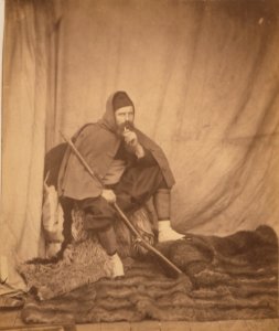 Roger Fenton portrait in Zouave uniform