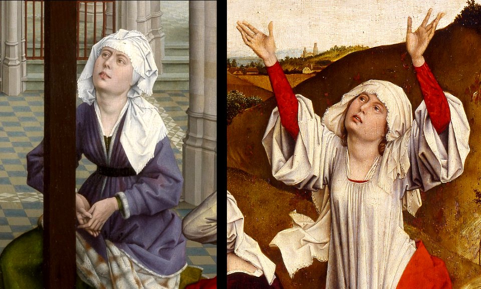 Rogier van der Weyden und Mitarbeiter Vergleich