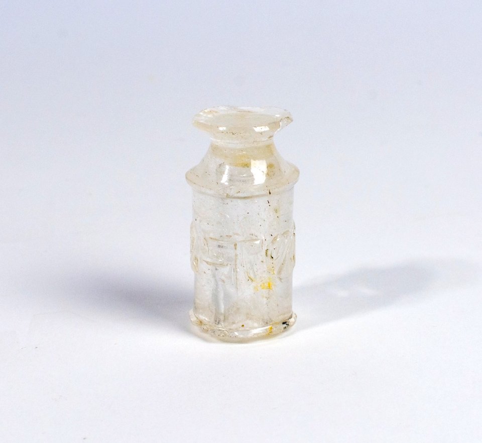 Rock crystal cosmetic-bottle