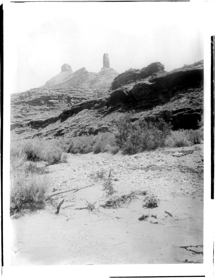 Rock formations, the nature gods of the Havasupai Indians, Havasupai Canyon, ca.1899 (CHS-3777)