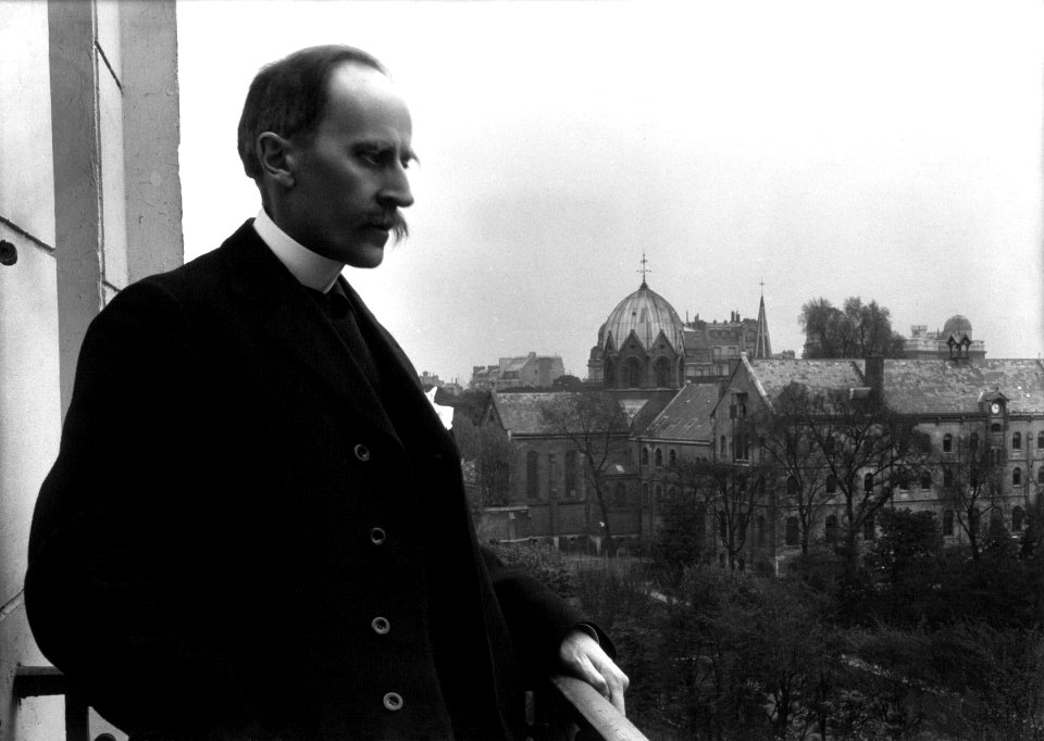 Romain Rolland au balcon, Meurisse, 1914