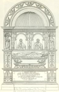 Roma monumento al Card Alano Cetti nella chiesa di S Prassede