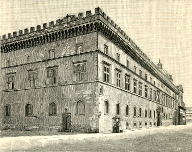 Roma Palazzo di Venezia xilografia