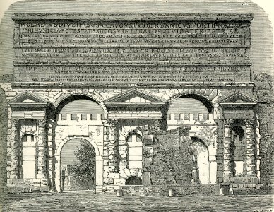 Roma Porta Maggiore incisione
