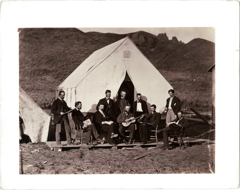 Rocky Mountain Glee Club Union Pacific Railroad Company by Andrew J. Russell