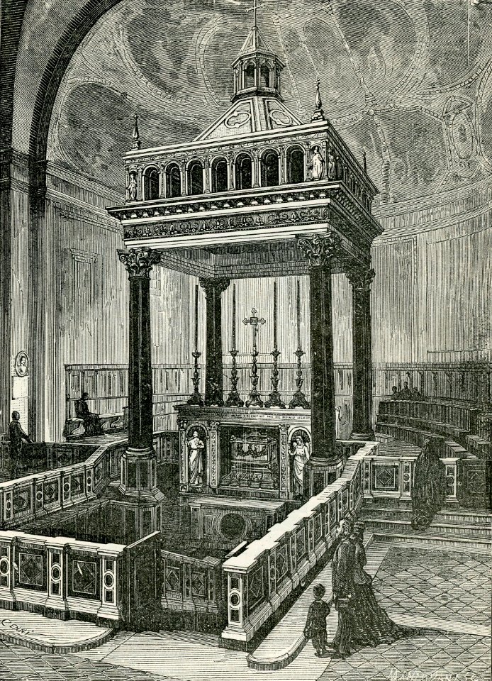 Roma altare della Confessione nella Basilica di San Pietro in Vincoli
