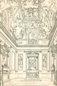 Roma chiesa di Santa Prassede veduta prospettica della Cappella Olgiati