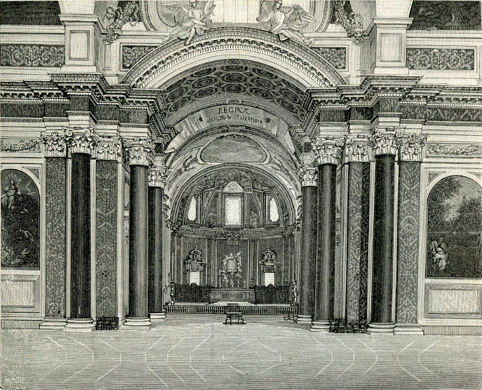 Roma interno della chiesa di Santa Maria degli Angeli