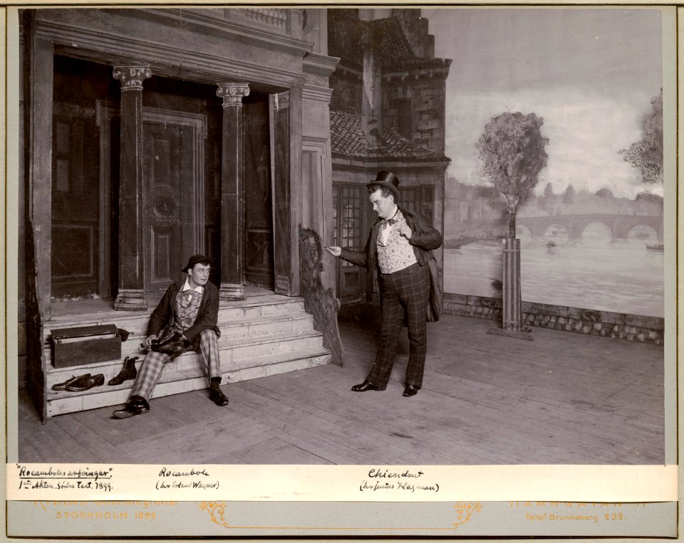 Rocamboles arfvingar, Södra teatern 1899. Föreställningsbild - SMV - H11 011