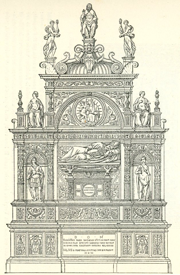 Roma monumento a Card. Girolamo Basso nella chiesa di S