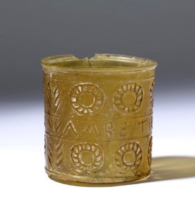 Roman - Glass Cup with Wreaths - Walters 4755 - Side A