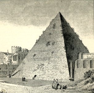 Roma sepolcro piramidale di Caio Cestio
