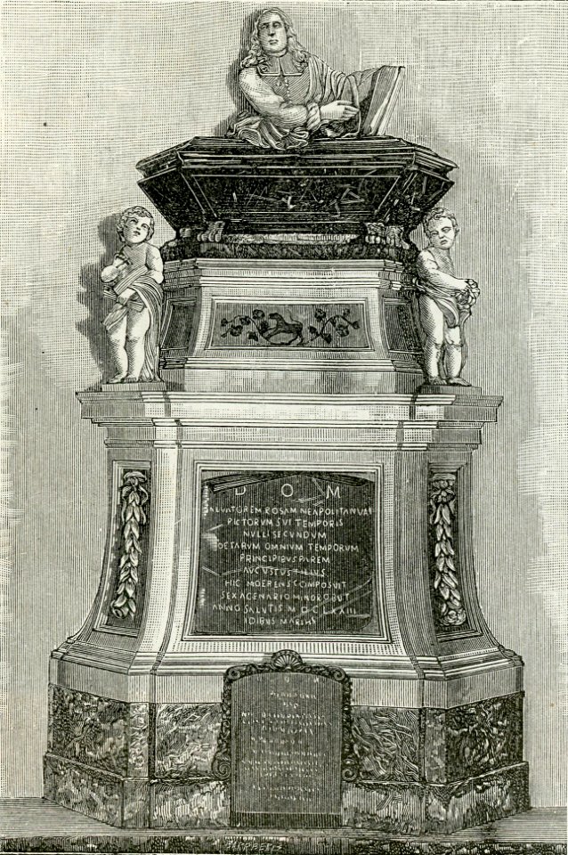 Roma tomba di Salvator Rosa nella chiesa di Santa Maria degli Angeli